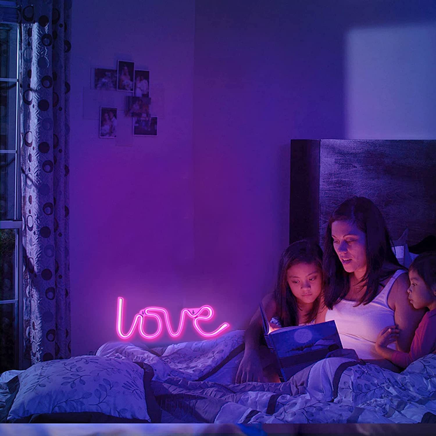 Love Neon Sign Light – LED Wall Decor for Bedroom, Wedding, Party, and Romantic Home Décor