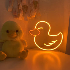Duck Neon Sign | Cute Duck Led Neon Sign | Led Neon Sign | Custom Neon Sign | Home Decor | Duck LED Lights  Duck Neon Lights| Kids Neon Sign