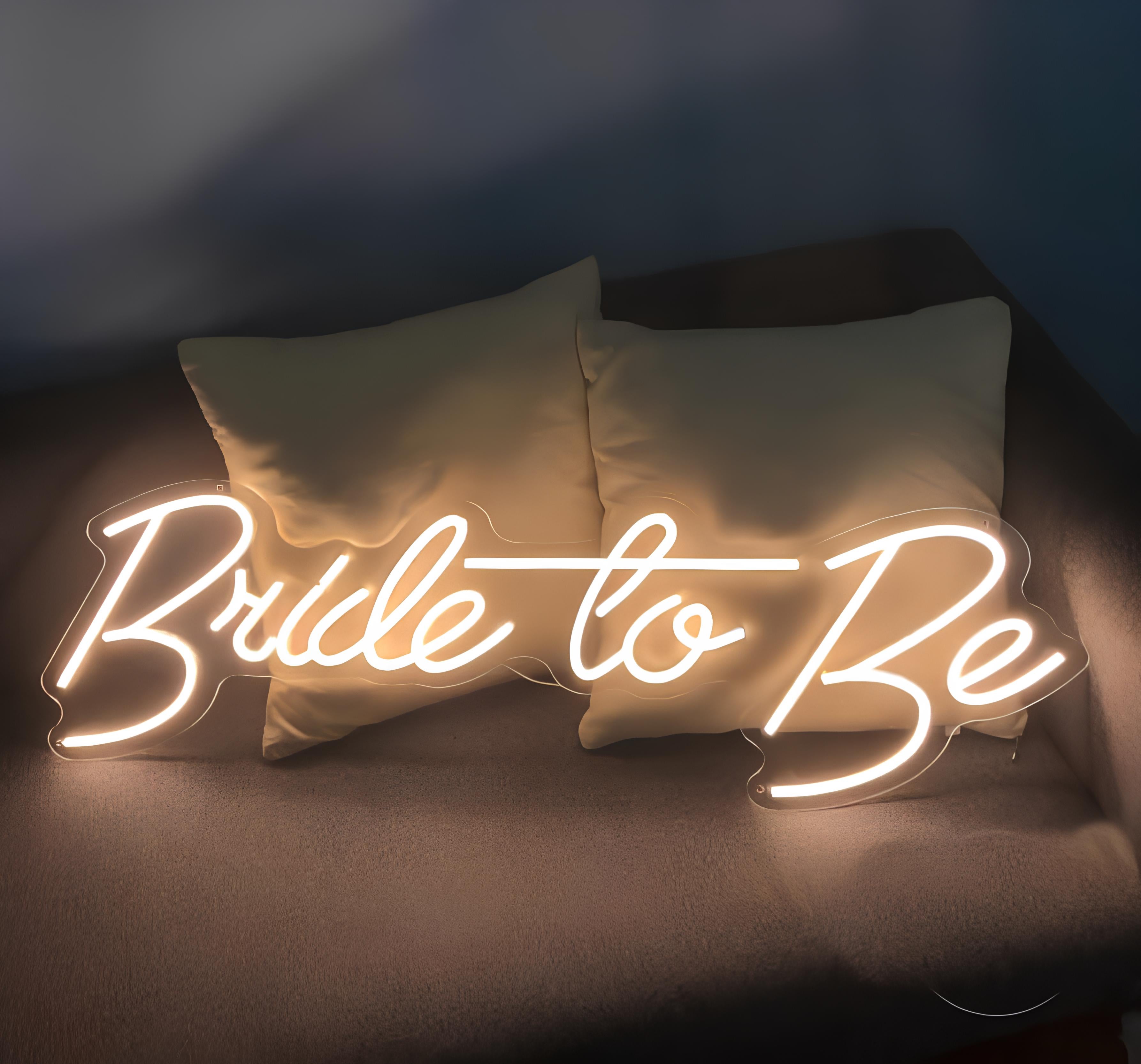 Bride to Be Neon Sign – LED Light Decor for Bridal Shower, Bachelorette Party, Wedding Celebration