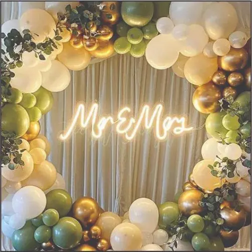 Mr & Mrs Wedding Neon Sign |Handmade Neon Light | Bedroom Neon Sign |Room Decor | Wedding Neon | Birthday Gift | Gift For Her |Wedding Decor