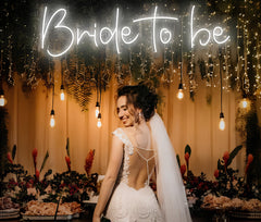 Bride to Be Neon Sign – LED Light Decor for Bridal Shower, Bachelorette Party, Wedding Celebration