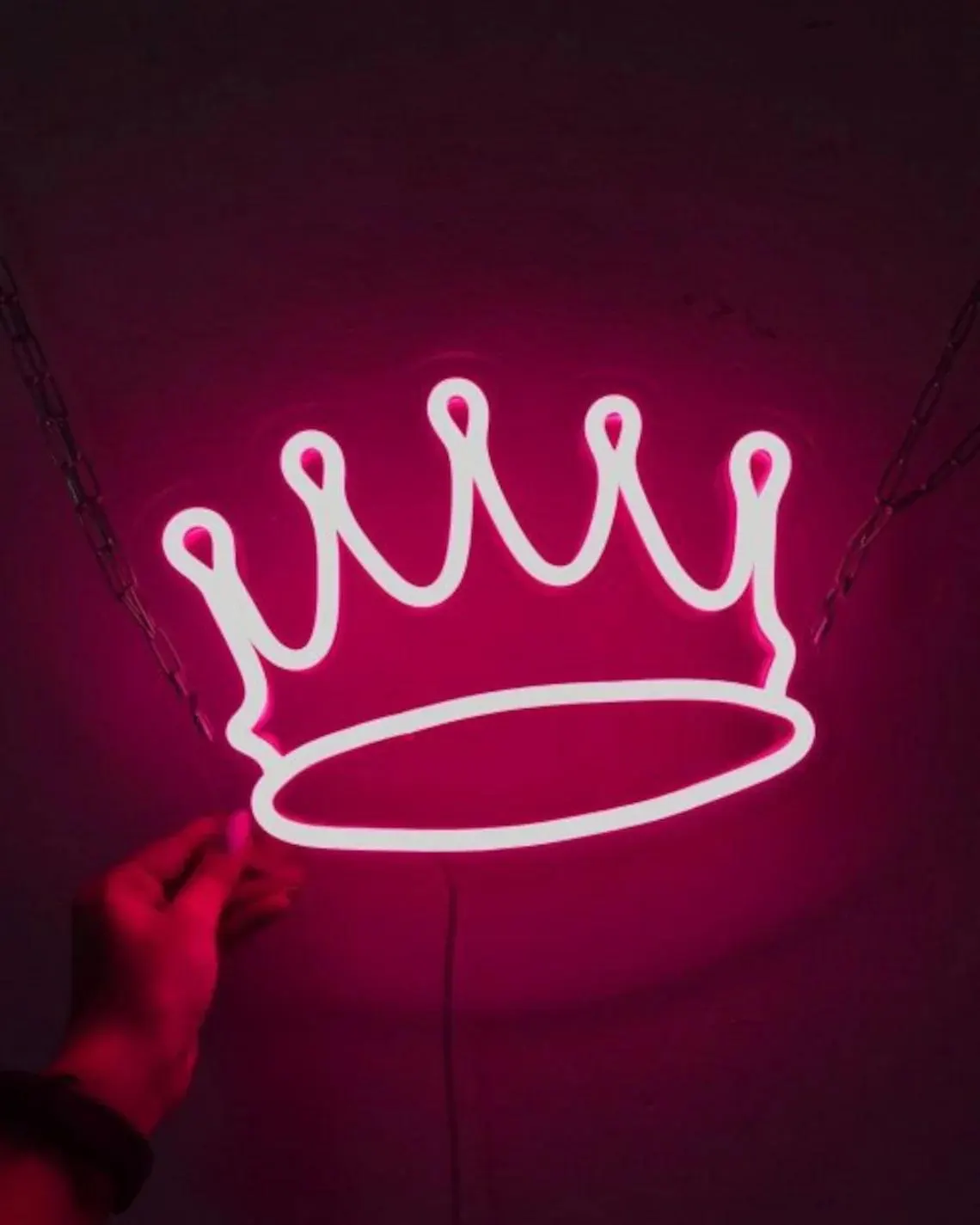 Handmade Crown Neon Sign | Crown Led Neon | King Neon Sign | Room Decor | Prince Neon Sign| Princess Neon Sign | Gift For Him | Gift For Her