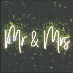 Mr & Mrs Wedding Neon Sign |Handmade Neon Light | Bedroom Neon Sign |Room Decor | Wedding Neon | Birthday Gift | Gift For Her |Wedding Decor
