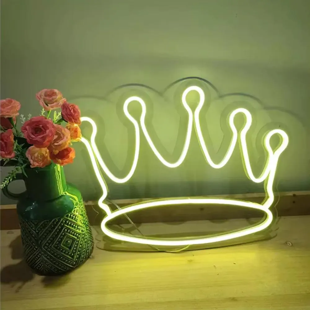 Handmade Crown Neon Sign | Crown Led Neon | King Neon Sign | Room Decor | Prince Neon Sign| Princess Neon Sign | Gift For Him | Gift For Her