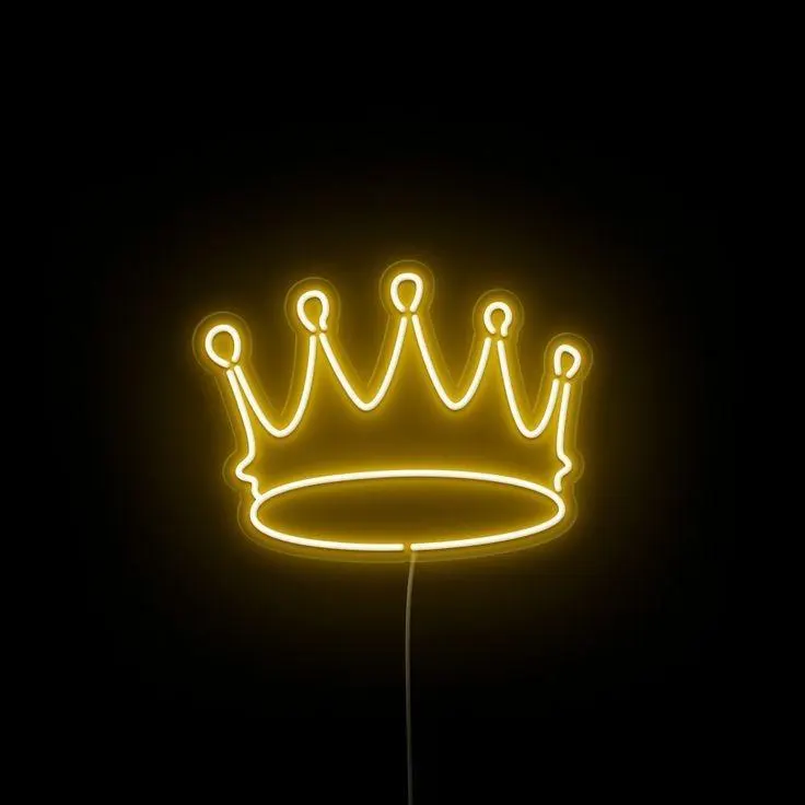 Handmade Crown Neon Sign | Crown Led Neon | King Neon Sign | Room Decor | Prince Neon Sign| Princess Neon Sign | Gift For Him | Gift For Her