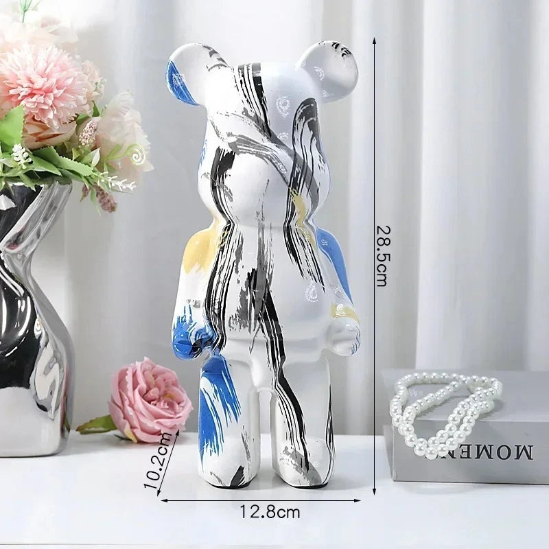 Luxury Designer Bear Decor – 28.5cm Collectible Art Toy