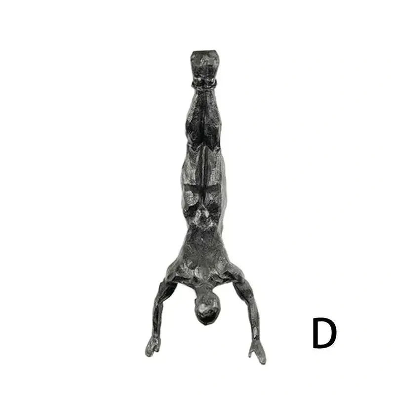 Athlete Rock Climbing Resin Background Wall Hanging Decoration Sculpture Statue Retro Figures Present Decorations New 2025