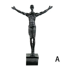 Athlete Rock Climbing Resin Background Wall Hanging Decoration Sculpture Statue Retro Figures Present Decorations New 2025
