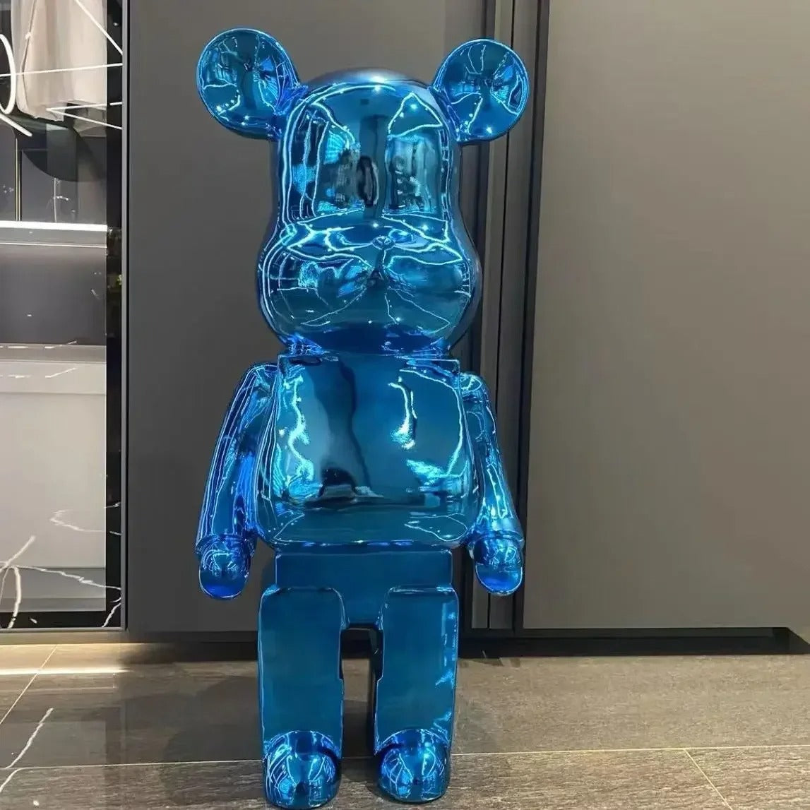 Gradient Bear Resin Statue – Luxury Interior Decor Sculpture