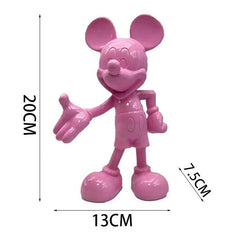 Modern Minnie & Mickey Mouse Figures – Stylish Disney Resin Ornaments