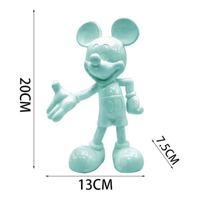 Modern Minnie & Mickey Mouse Figures – Stylish Disney Resin Ornaments