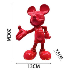 Modern Minnie & Mickey Mouse Figures – Stylish Disney Resin Ornaments