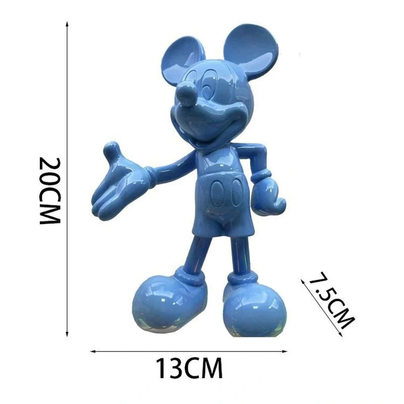 Modern Minnie & Mickey Mouse Figures – Stylish Disney Resin Ornaments