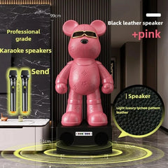 Violent Bear Smart Floor Ornament | Bluetooth Speaker, Piggy Bank & Interior Decor | KTV Style Large Resin Sculpture