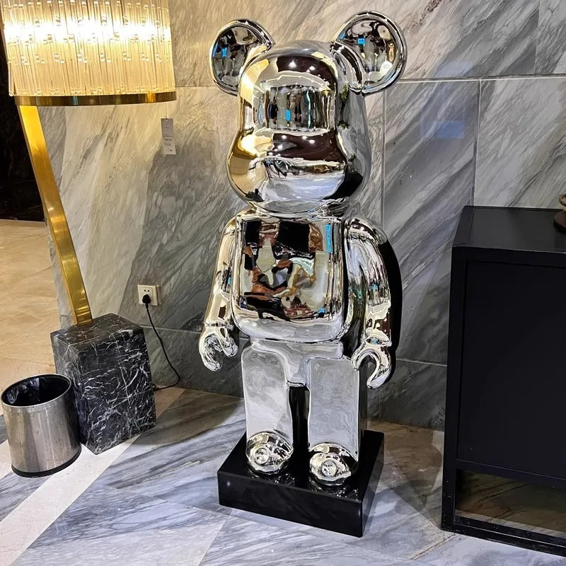 Gradient Bear Resin Statue – Luxury Interior Decor Sculpture
