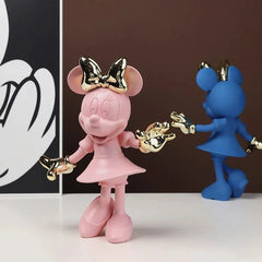 Minnie & Mickey Mouse Fashion Figures – Modern Disney-Inspired Home Decor Statues