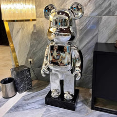 Gradient Bear Resin Statue – Luxury Interior Decor Sculpture