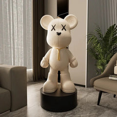 Fashionable Violent Bear Floor Ornament | Large Living Room Sculpture | High-End Home Decor & Gift Piece