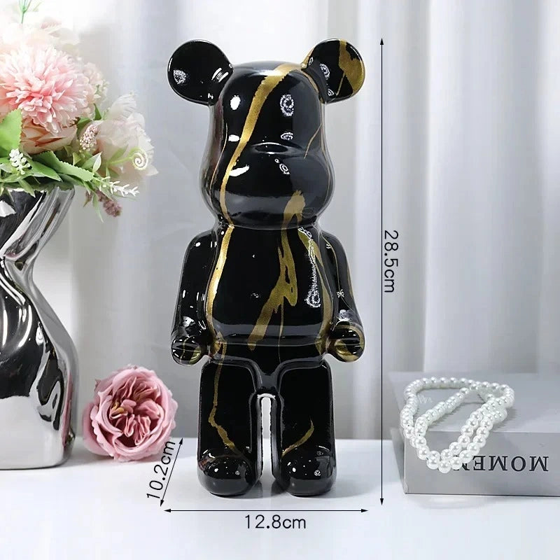 Luxury Designer Bear Decor – 28.5cm Collectible Art Toy